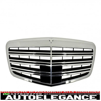 kit carrozzeria completo adatto per mercedes classe s w221 (2005-2011) lwb con griglia anteriore cromata e terminali di scarico neri