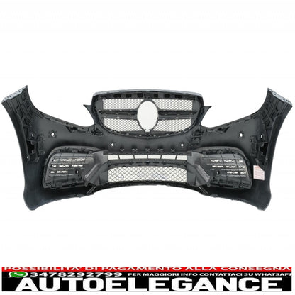 complete body kit with black exhaust tips suitable for mercedes e-class w212 facelift (2013-2016) design e63 