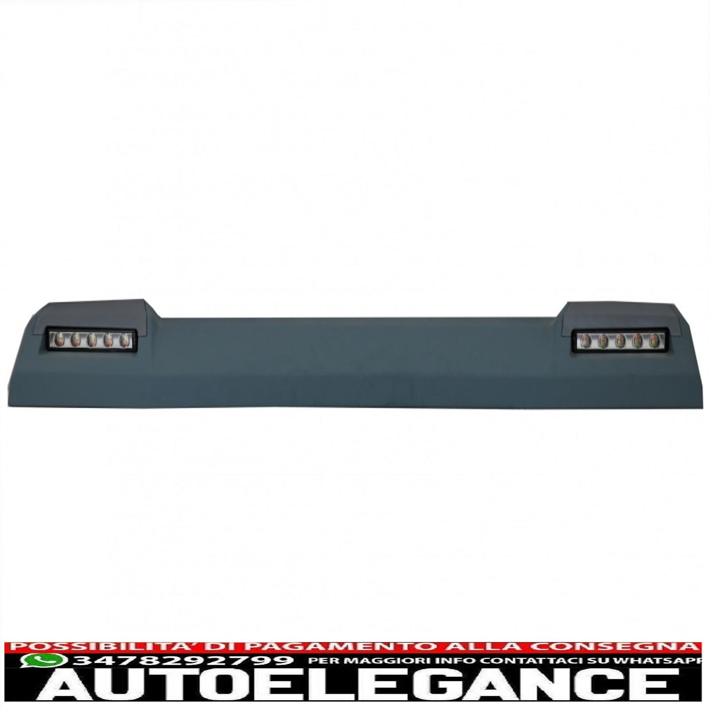 front roof spoiler suitable for mercedes g-class w463 (1989-2017) with dynamic led turn signals design 6x6