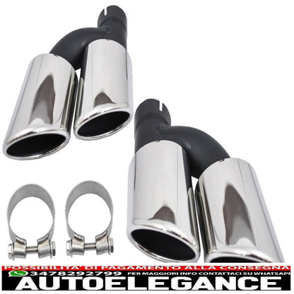 Rear bumper valance diffuser suitable for audi a4 b9 8w sedan avant (2016-2018) with exhaust tips, tailpipes and boot spoiler, s4 design