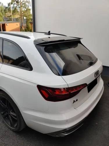 ROOF SPOILER SUITABLE FOR AUDI A4 B9 AVANT LOOK RS4 GLOSSY BLACK SPORTY LOOK