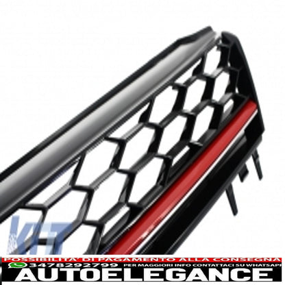 front bumper suitable for vw golf vii 7 5g (2013-2017) gti look with central grille 