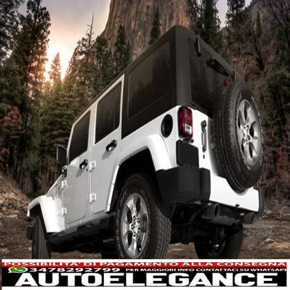 impianto di scarico completo asse posteriore adatto per jeep wrangler rubicon jk (2007-2017) doppio scarico (promo)