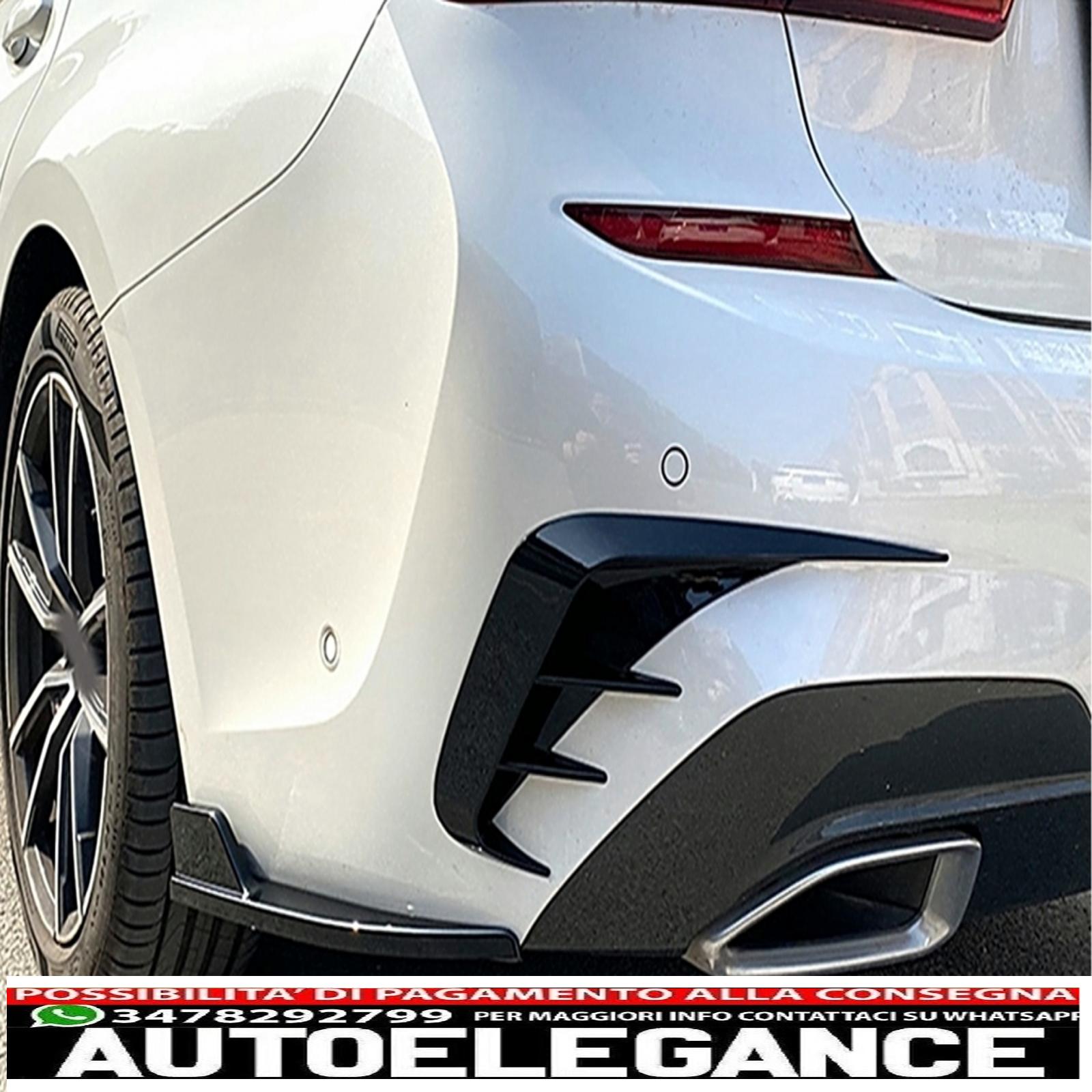 alette paraurti posteriori alette laterali flic adatte per bmw serie 3 g20 g21 g28 m-sport (2018-up) nero pianoforte AUTOELEGANCERICAMBI