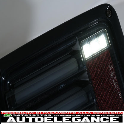 led taillights suitable for jeep wrangler jk (2007-2018) led bar smoke black