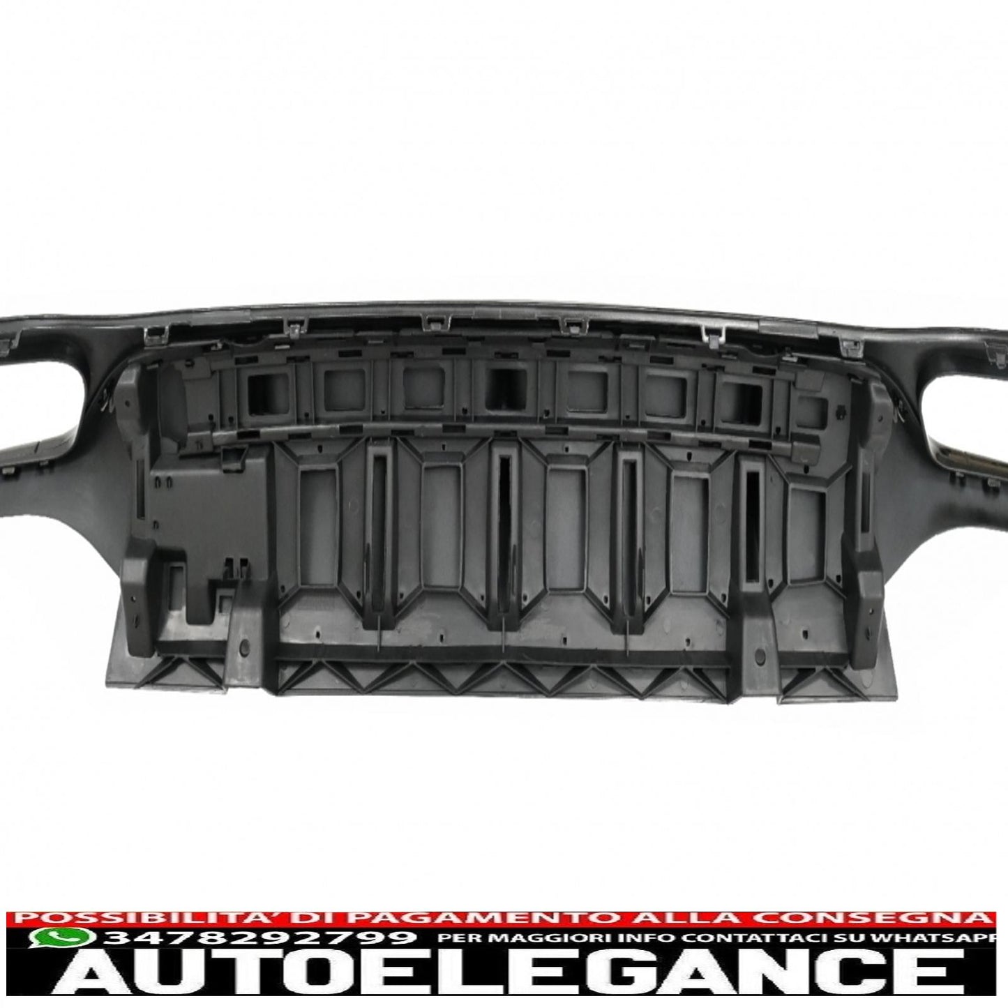 Diffusore d'aria per paraurti posteriore adatto per mercedes classe e w213 sport line (2016-2019) e63 design nero pianoforte