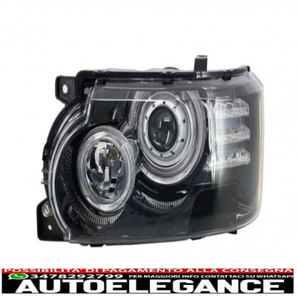 Headlights with support brackets and central grille suitable for land rover vogue l322 (2002-2009) facelift design