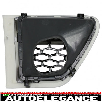 central grille and side air intakes group suitable for range rover sport facelift (2009-2013) l320 look autobiography silver edition