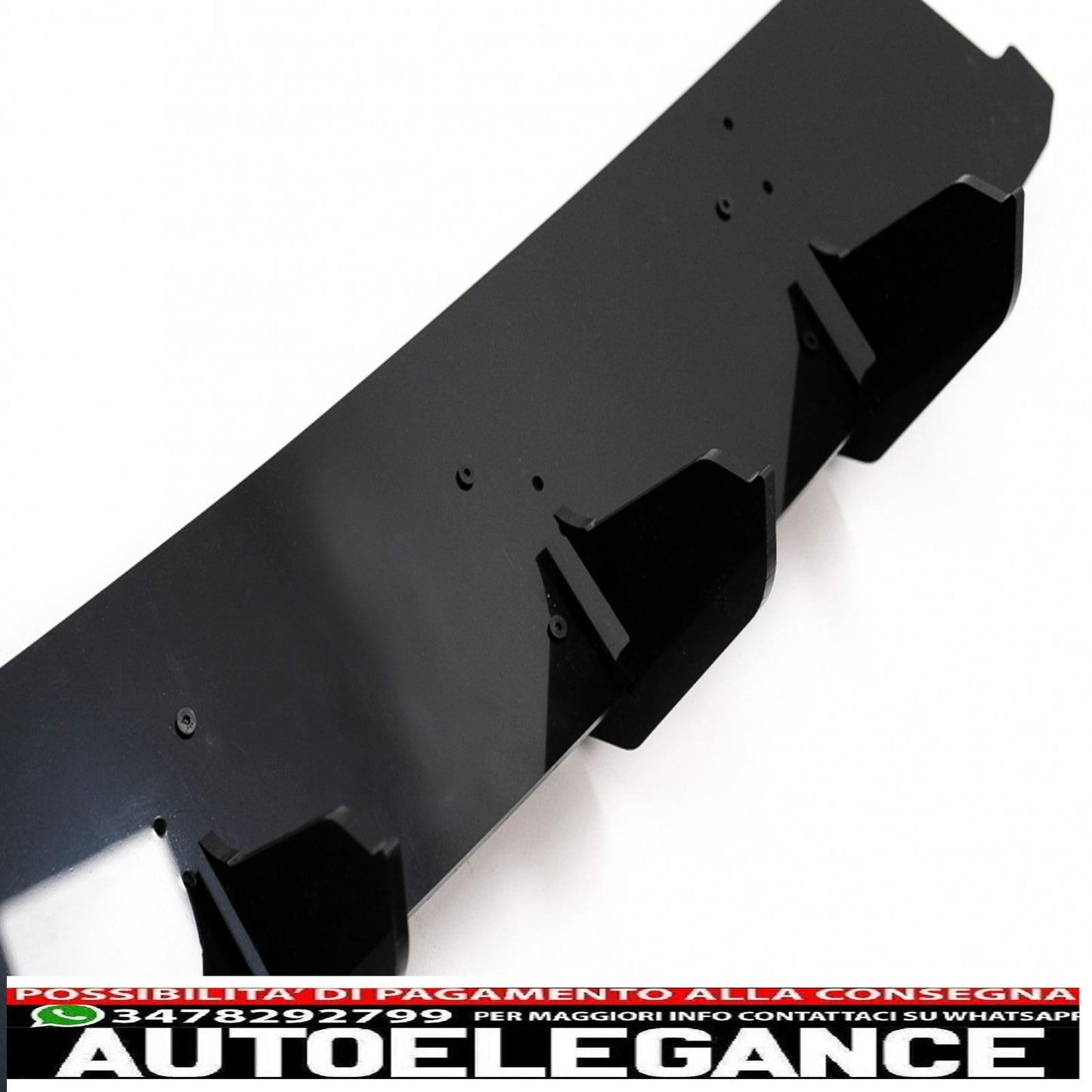 Rear bumper extension for diffuser suitable for mercedes cla 35 / 45 c118 x118 with aero pack (2019-up) black 