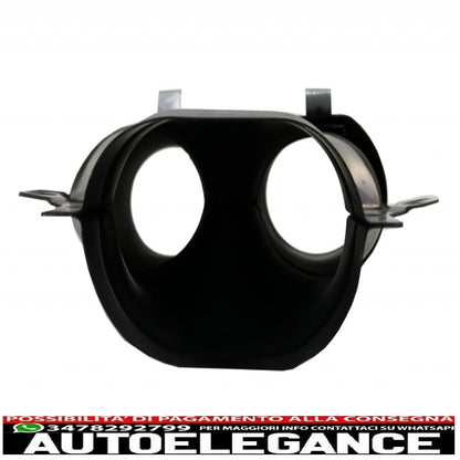 diffusore posteriore con terminali di scarico e griglia centrale adatto per mercedes classe e c238 amg sport line (2016+) e53 gt-r pacchetto notturno design tutto nero