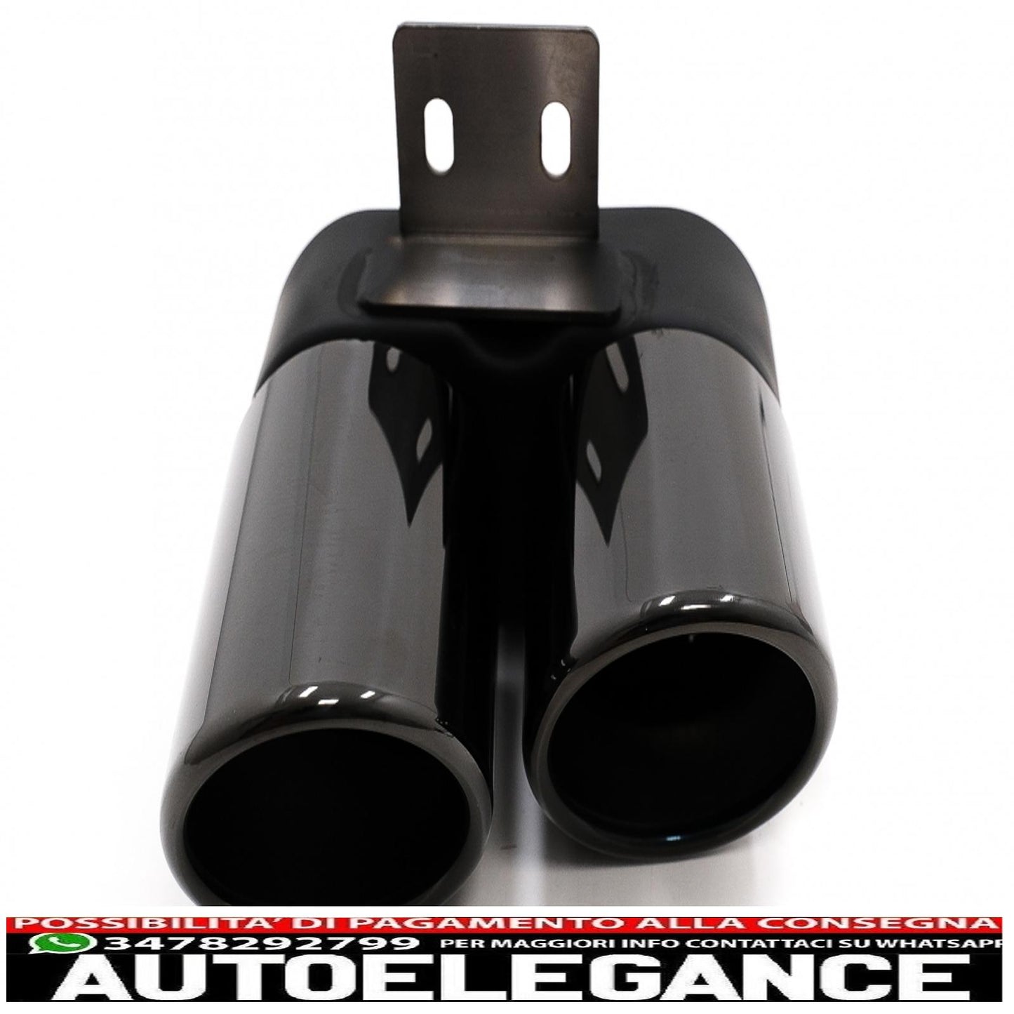 Punte marmitta di scarico adatte per bmw serie 5 f10 f11 (2011-2017) m5 lci design nero