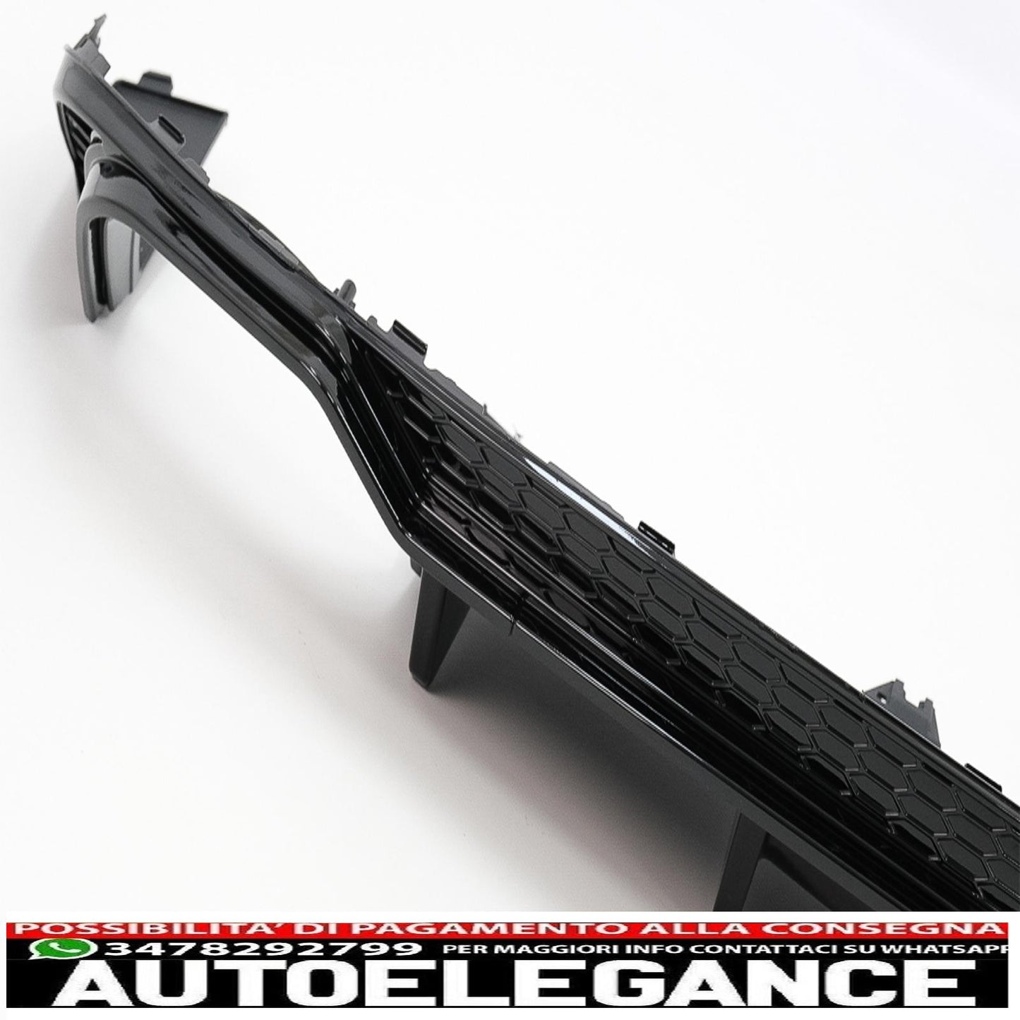 Diffusore d'aria per mantovana paraurti posteriore adatto per audi a5 f5 s-line (2017-2019) design rs5