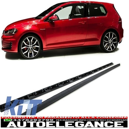 kit carrozzeria completo adatto per vw golf 7 vii 2013-2016 look gti con griglia anteriore