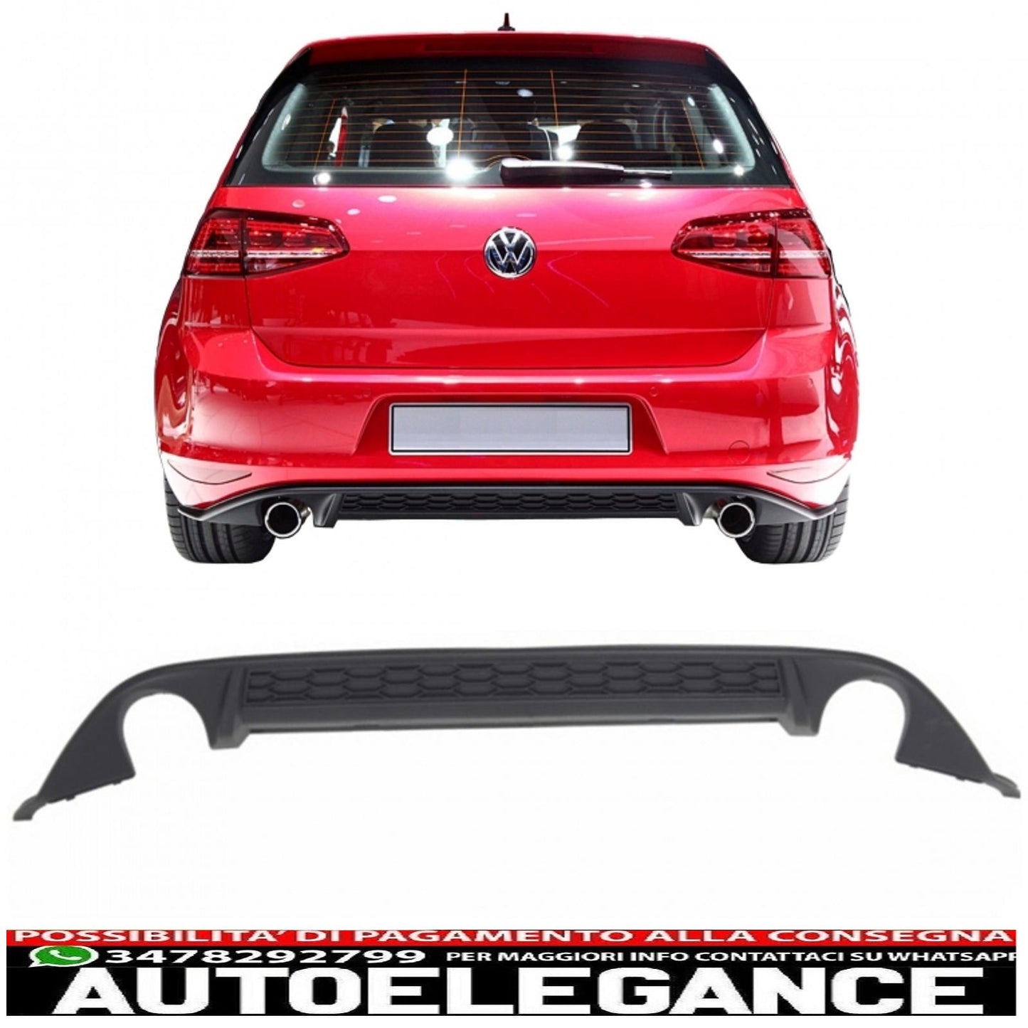 complete body kit suitable for vw golf 7 vii 2013-2016 gti look with front grille and led drl headlights 
