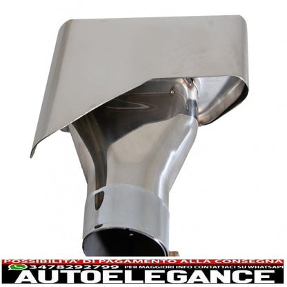 Exhaust muffler tips suitable for bmw 5 series sedan touring f10 f11 f18 550i v8 lci square design 