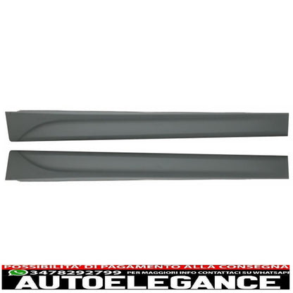 kit carrozzeria completo adatto per bmw serie 3 f30 (2011-2019) design m-performance con doppie punte cromate e parafanghi anteriori e cofano motore