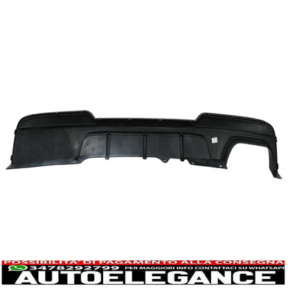 Diffusore d'aria sinistro a doppia uscita adatto per bmw serie 5 f10 f11 berlina touring (2011-2017) m-performance design nero pianoforte