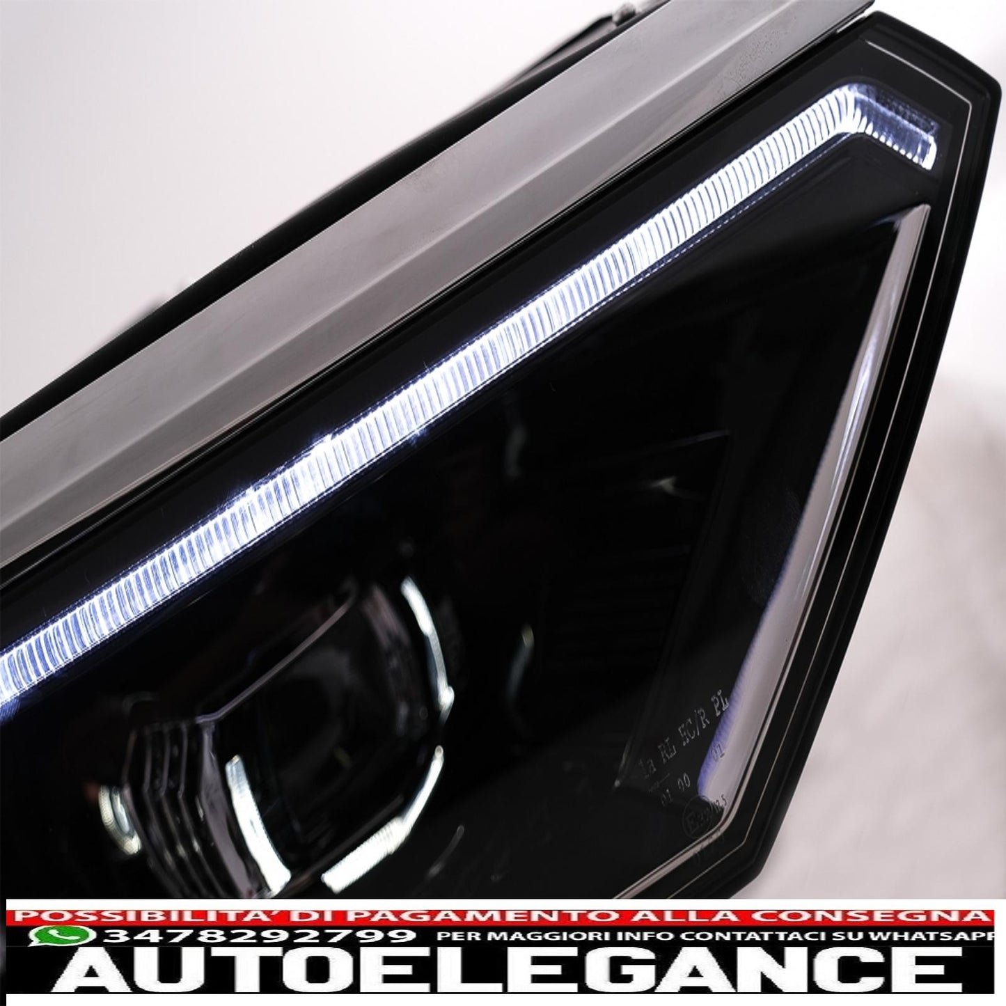 headlights suitable for vw passat b8 3g facelift (2016-2019) led look 2020 with sequential dynamic cornering lights 