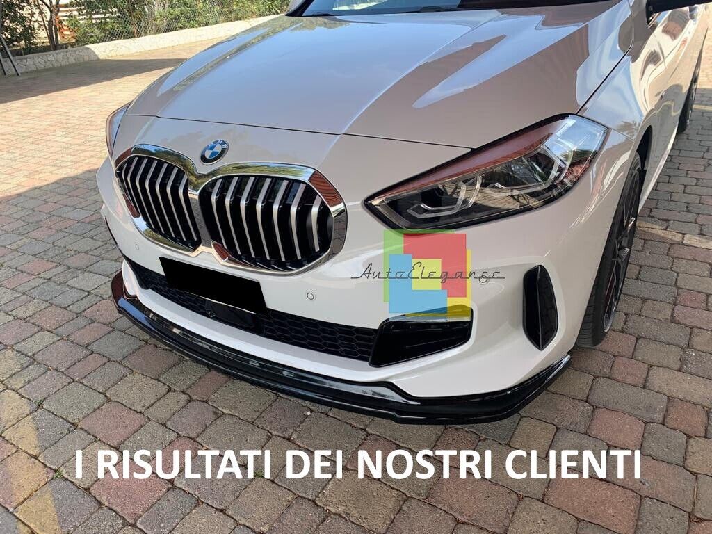 SPLITTER ADATTO PER BMW SERIE 1 F40 MSPORT NERO LUCIDO LOOK SPORTIVO