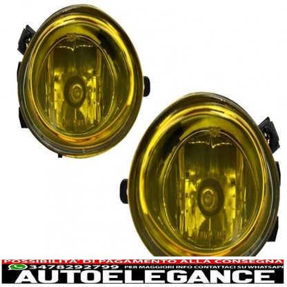 paraurti anteriore con griglie centrali nero opaco e fendinebbia gialli adatto per bmw serie 5 e39 1995-2003 design m5