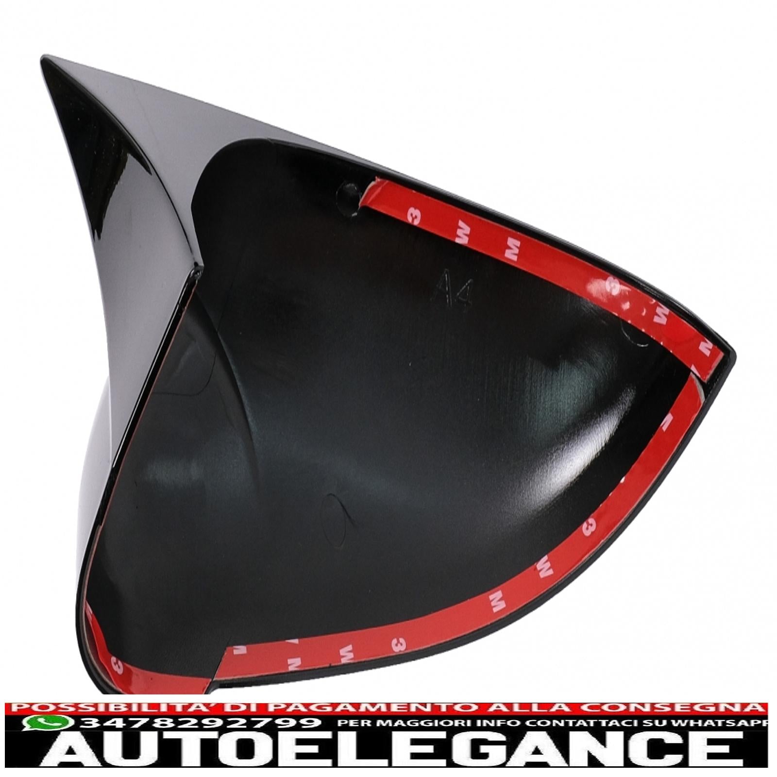calotte specchietti adatte per audi a4 b9 (2016-2018) audi a5 s5 rs5 (07.2016-2019) senza sideassist piano nero AUTOELEGANCERICAMBI