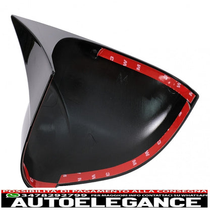calotte specchietti adatte per audi a4 b9 (2016-2018) audi a5 s5 rs5 (07.2016-2019) senza sideassist piano nero AUTOELEGANCERICAMBI