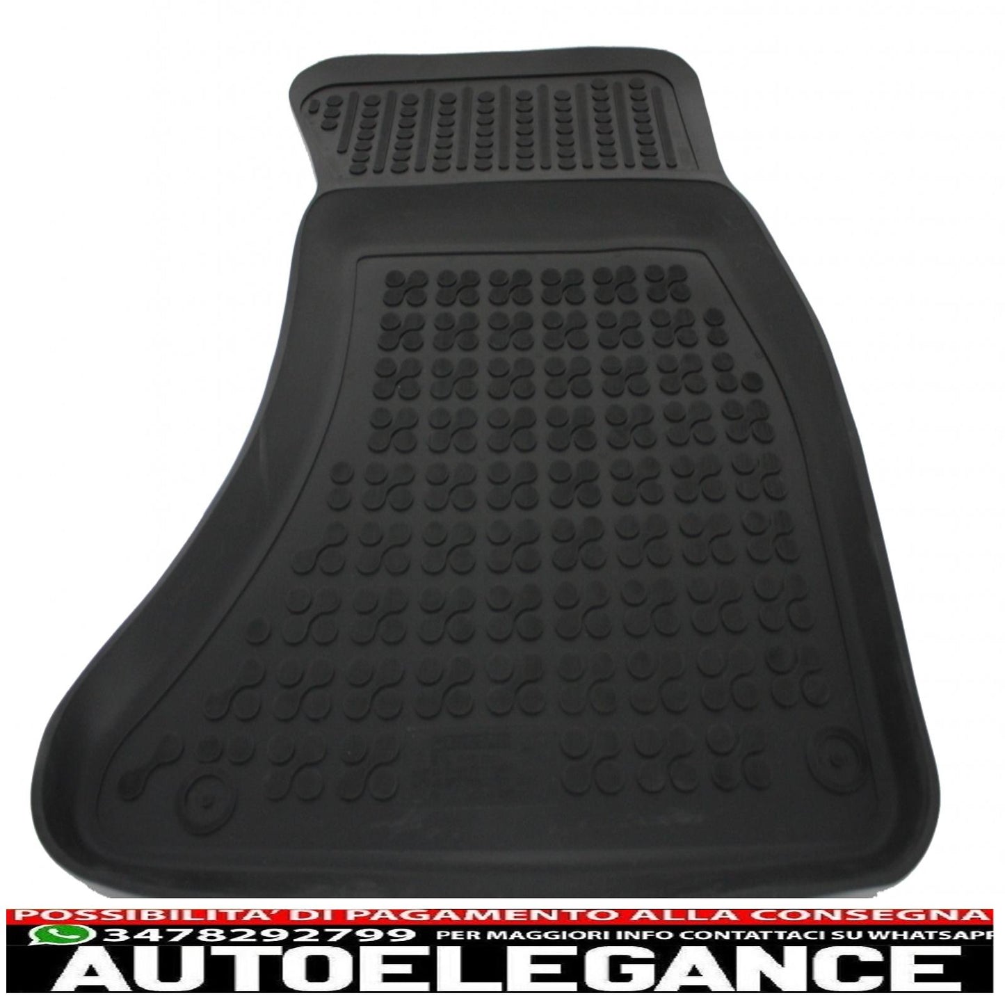 Black rubber mat suitable for audi a4 b8 03/2008-2015, a5 sportback (liftback) 09.2009-2016