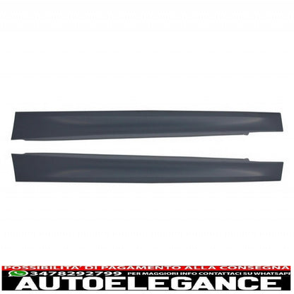 Full body kit with carbon fiber exhaust tips and black front fenders suitable for bmw f30 (2011-2019) evo ii m3 cs style without fog lights 
