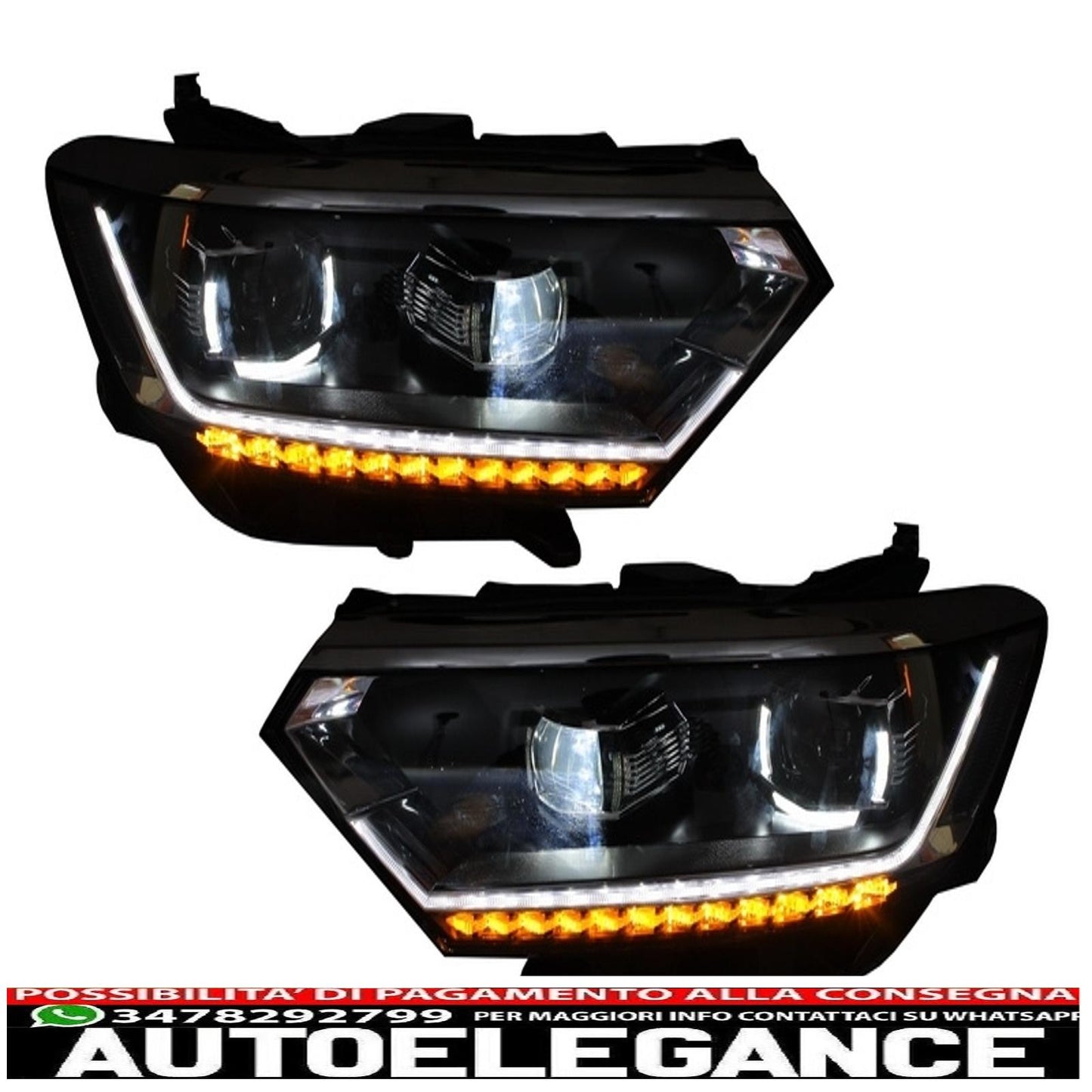 full led headlights suitable for vw passat b8 3g (2014-2019) led Matrix Look with dynamic sequential direction indicators 