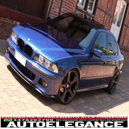 angel eye headlights suitable for bmw 5 series e39 (1996-2003) restyling design black chrome edition 