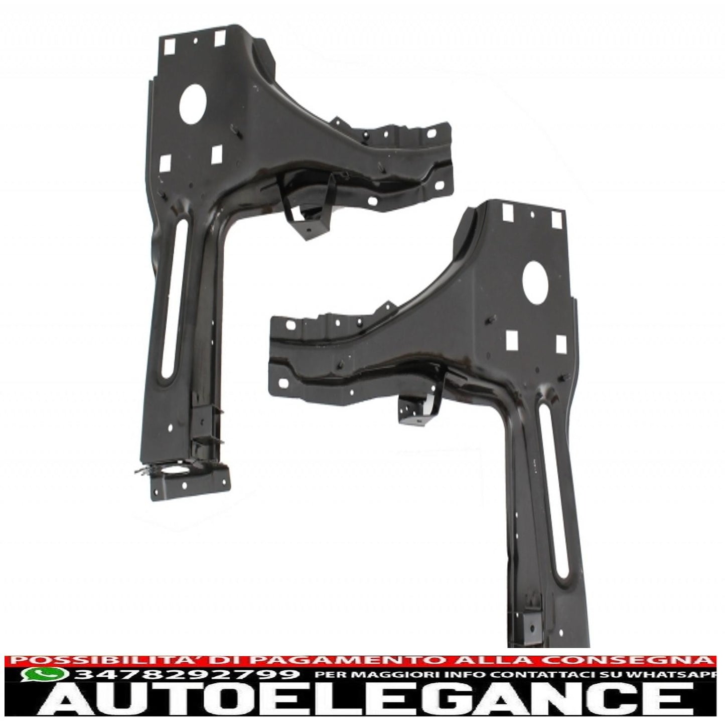 Headlights with support brackets and central grille suitable for land rover vogue l322 (2002-2009) facelift design 