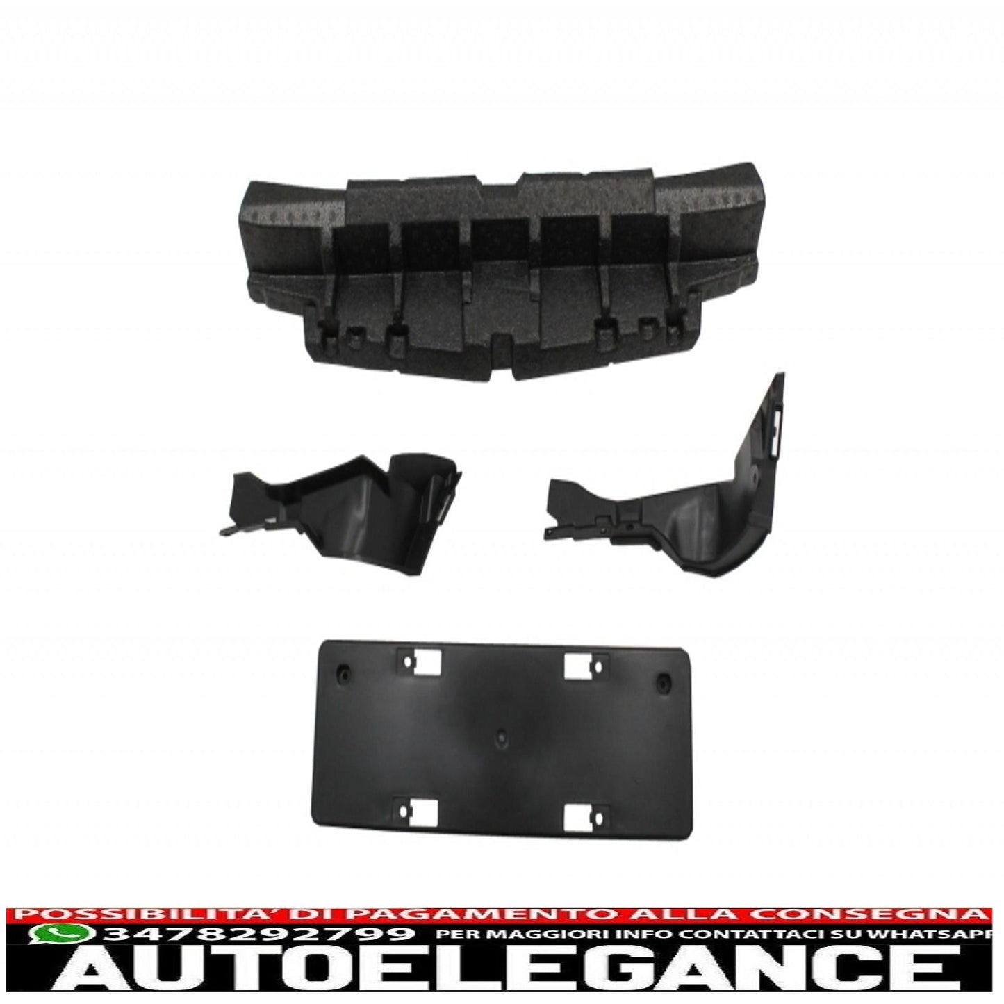 Front bumper suitable for mercedes c class w205 s205 amg sport line (2014-2018) with grille and diffuser chrome exhaust tips design c63