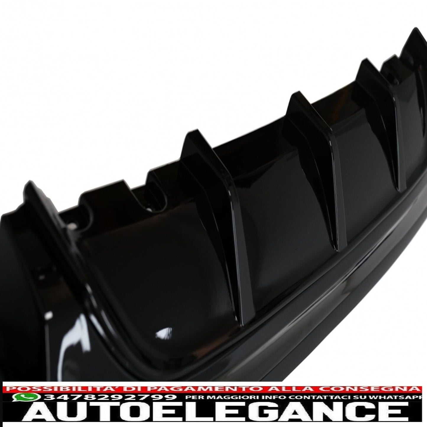 paraurti posteriore spoiler mantovana diffusore doppia uscita adatto per bmw serie 2 f22 f23 (2013-) m performance design brillante edizione nera
