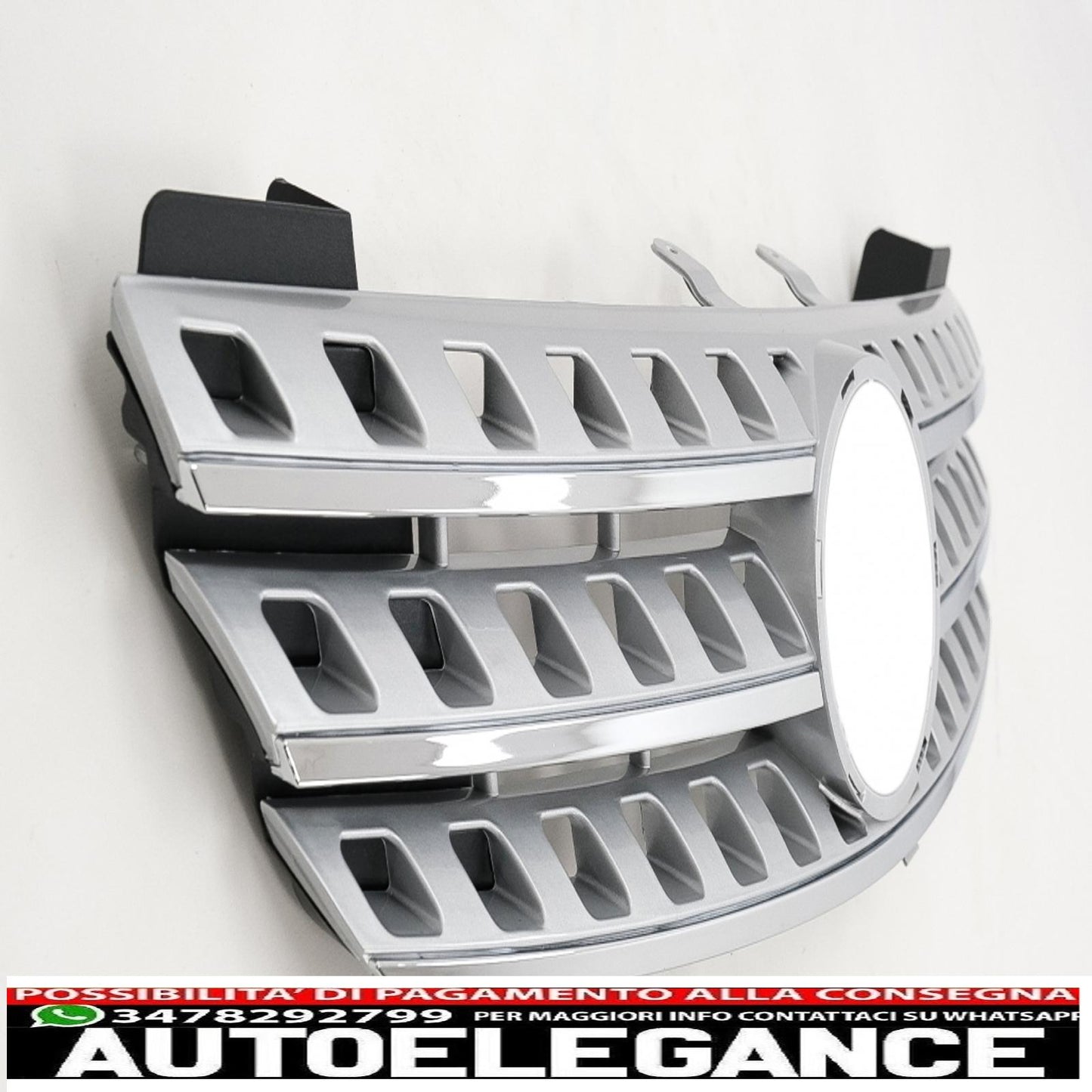 central grille suitable for mercedes ml w164 (2005-2008) chrome