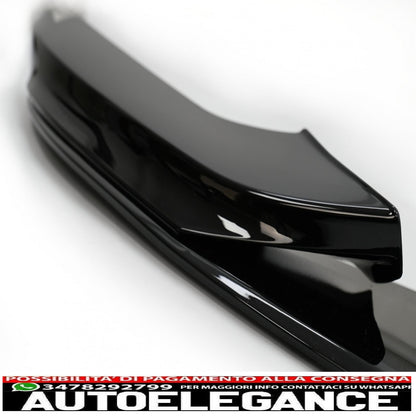 Front bumper spoiler lip suitable for bmw 4 series f32 coupe f33 cabrio f36 grand coupe (2013-03.2019) m design piano black 