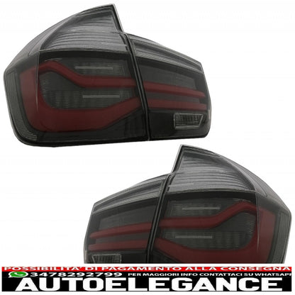 body kit with double exhaust tips suitable for BMW 3 series F30 (2011-2019) and LED rear lights dynamic sequential cornering light evo ii m3 cs design 