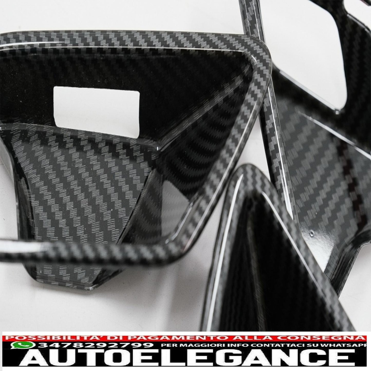 copertura interna del pulsante dell'interruttore del vetro del finestrino dell'auto con coperchio della porta, ciotola della maniglia e console, cruscotto e cornice del faro dell'auto, adatto per Mercedes A W177 V177 (2018+), pellicola in carbonio. AUTOELEGANCERICAMBI