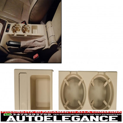 cup holder and coin holder suitable for bmw 3 series e46 (1998-2005) beige