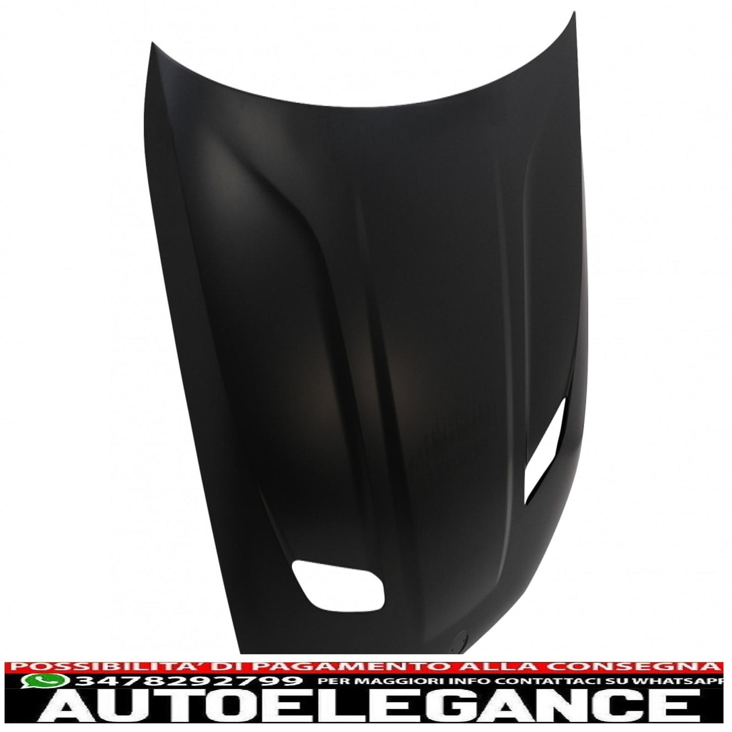 cofano cofano adatto per bmw serie 5 g30 berlina g31 touring g38 (2017-2019) m5 cs look AUTOELEGANCERICAMBI