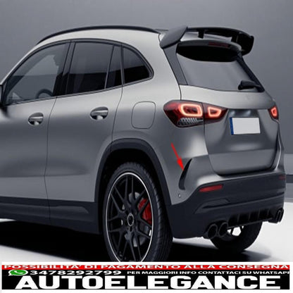 Alette aerodinamiche per paraurti posteriore, alette laterali flics, adatte per mercedes gla suv h247 (2020-up) sport line piano nero AUTOELEGANCERICAMBI