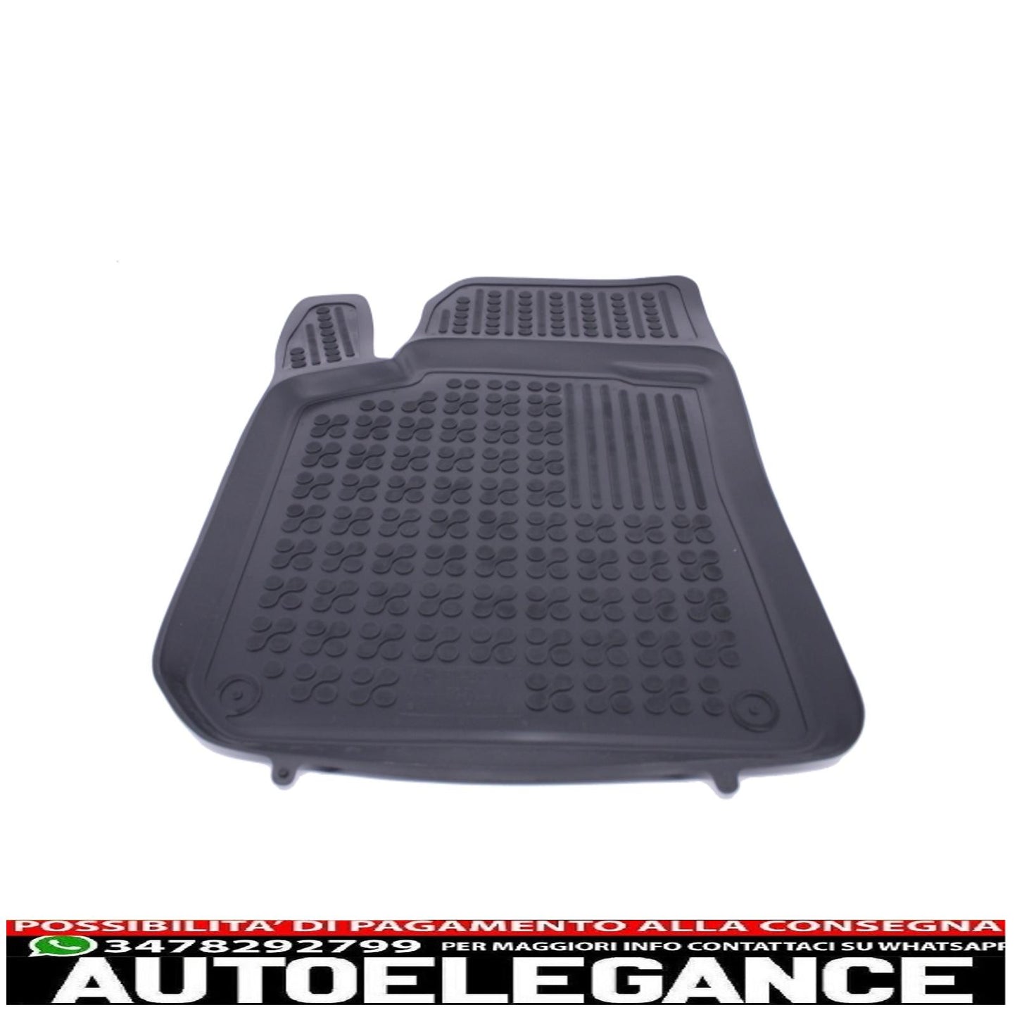 Rubber mat suitable for peugeot 308 2013+ black