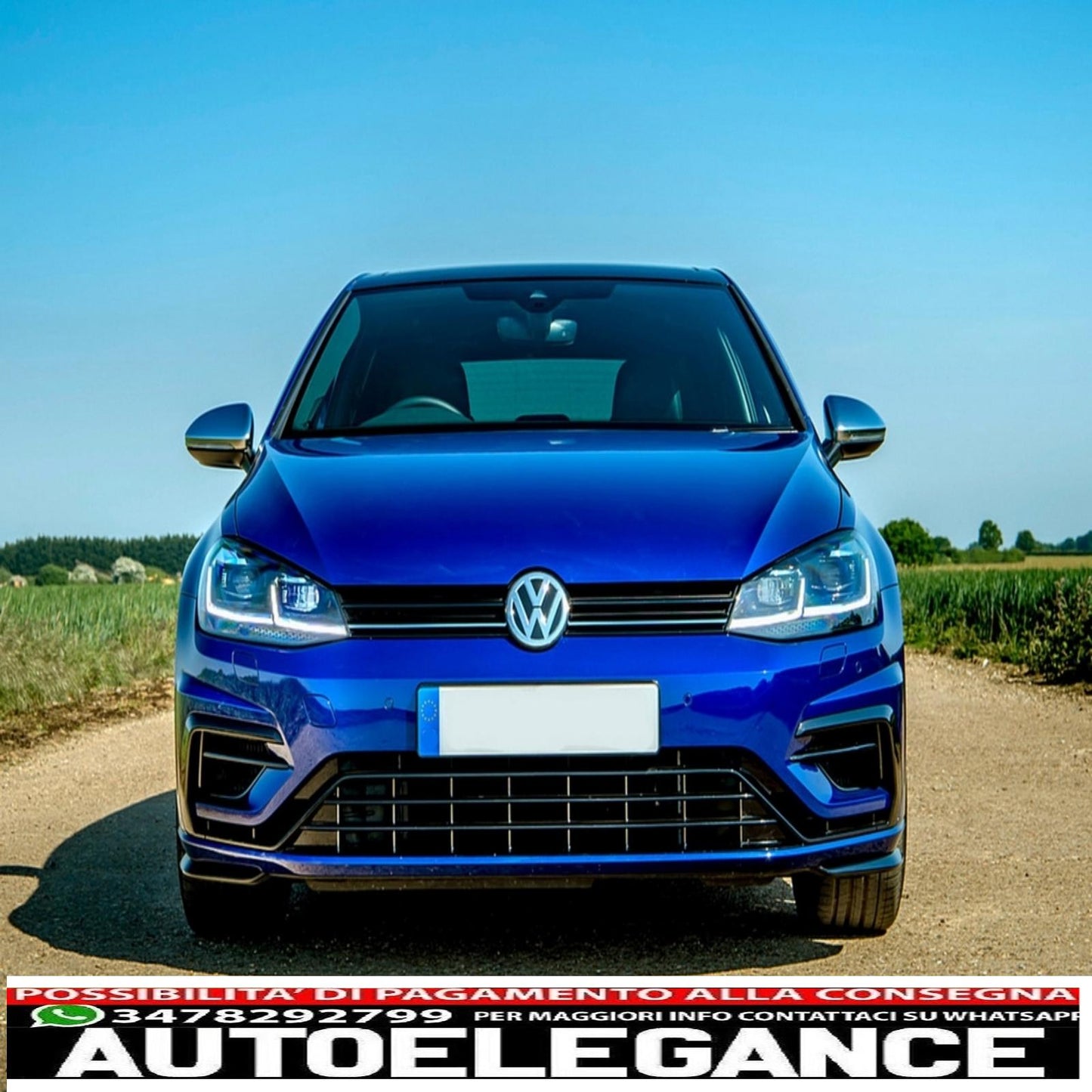 Paraurti anteriore adatto per vw golf 7.5 (2017-2020) r design