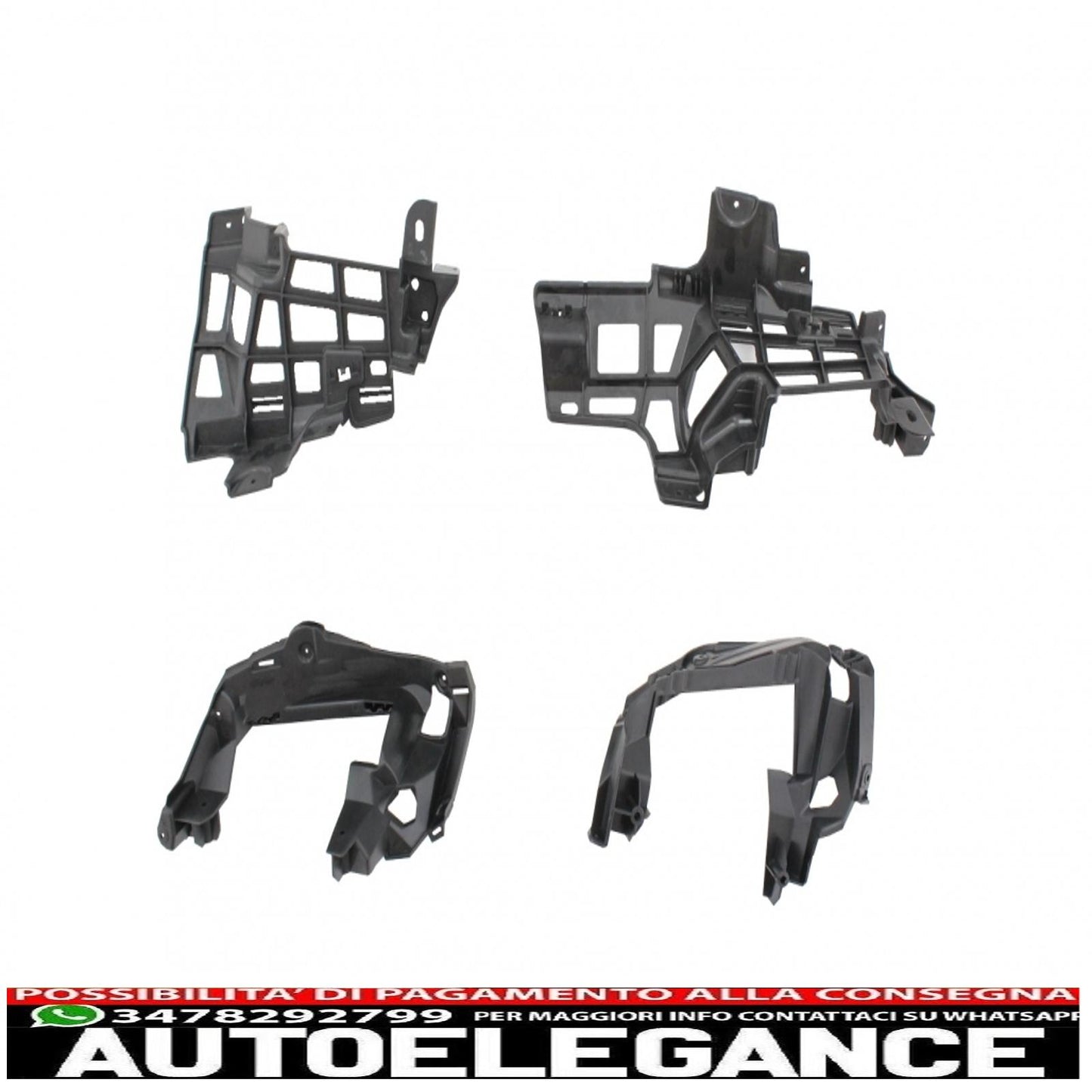 Diffusore d'aria per paraurti posteriore con terminali di scarico adatti per Mercedes Cla W117 X117 Shooting Brake (2013-2018) Facelift Cla45 Look Nero