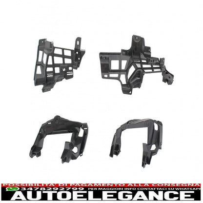 Diffusore d'aria per paraurti posteriore con terminali di scarico adatti per Mercedes Cla W117 X117 Shooting Brake (2013-2018) Facelift Cla45 Look Nero