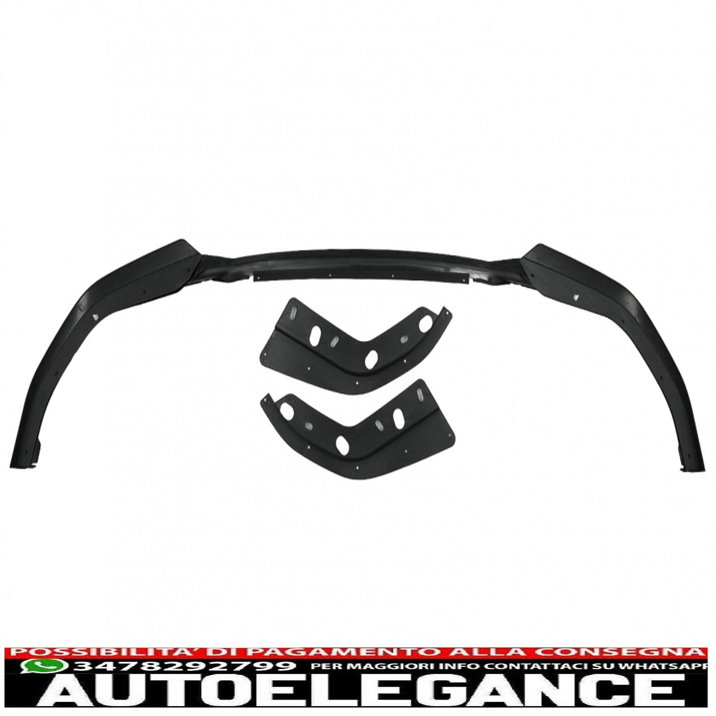 Labbro spoiler paraurti anteriore adatto per BMW serie 3 G20 berlina G21 Touring (2018-up) con estensione minigonne laterali M Sport Piano Black