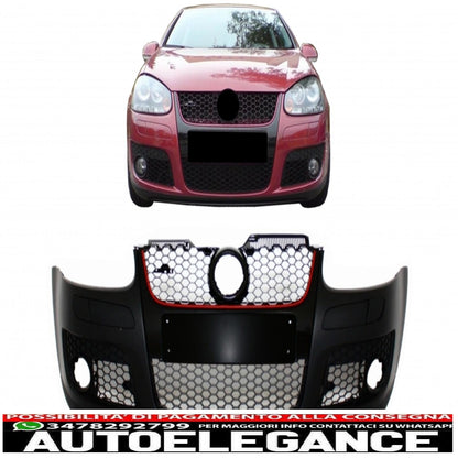 paraurti anteriore adatto a vw golf 5 v mk5 (2003-2007) jetta (2005-2010) gti design