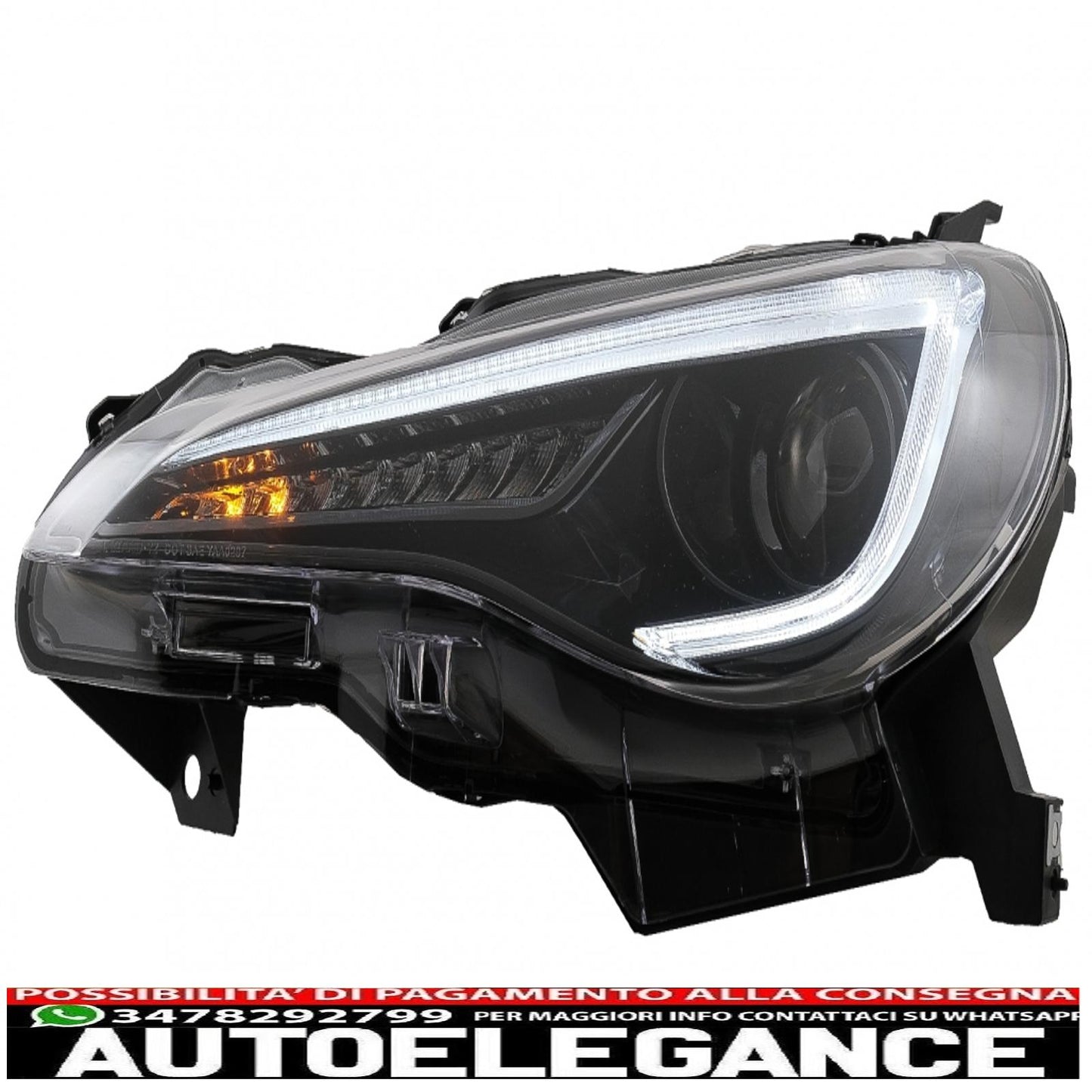 LED headlights with full LED rear light suitable for Toyota 86 (2012-2019) Subaru BRZ (2012-2018) Scion FR-S (2013-2016) with dynamic sequential direction indicators