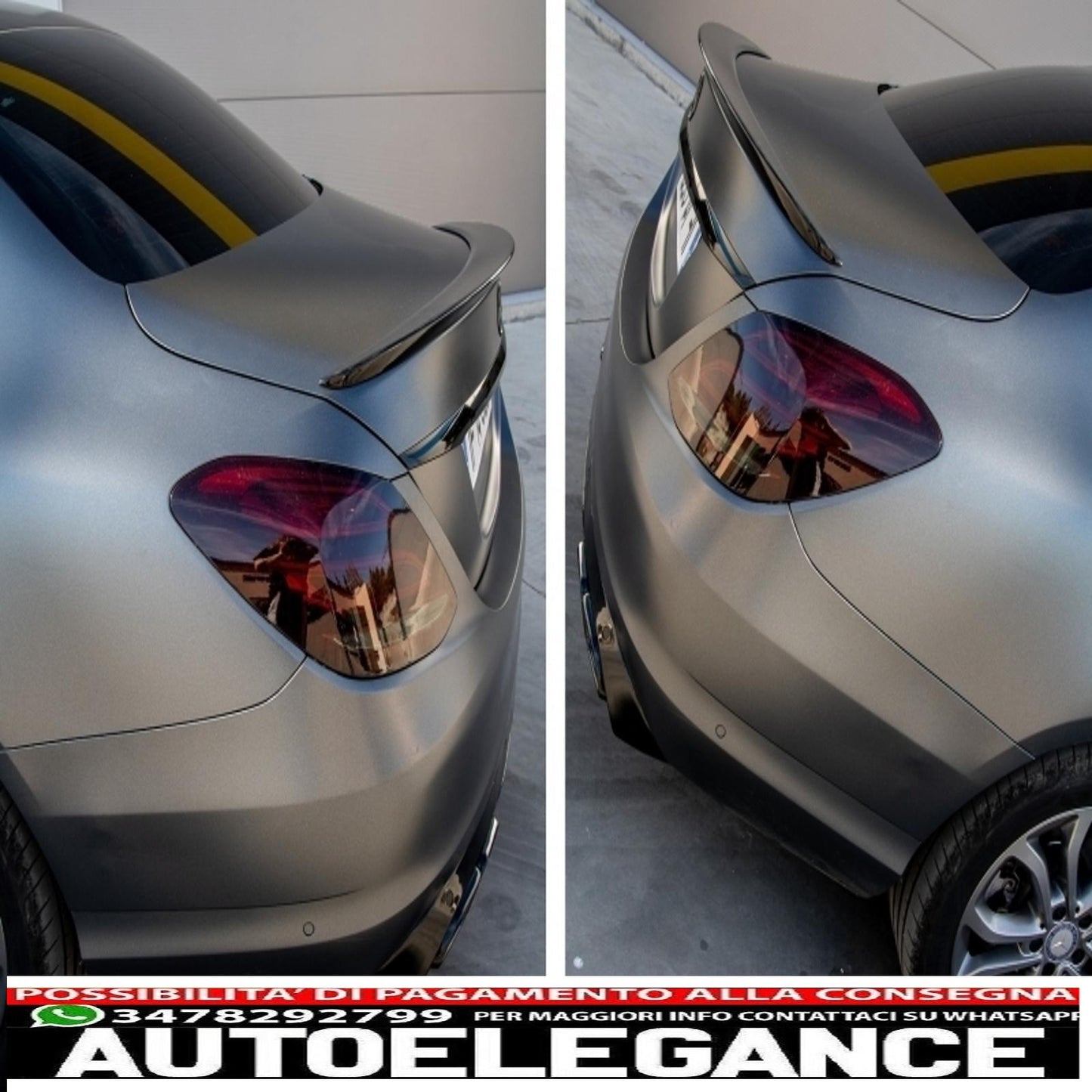 alettone spoiler per bagagliaio adatto per mercedes classe c w205 (2014-2020) AUTOELEGANCERICAMBI