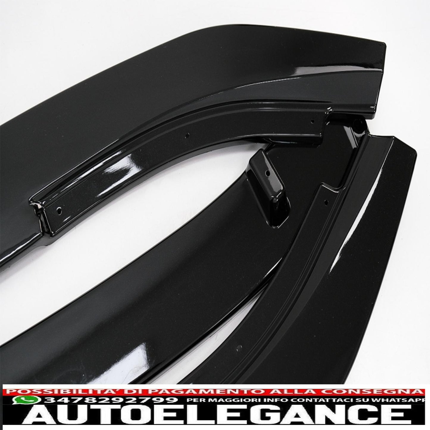 Front Bumper Lip Extension Spoiler Fit For VW Golf VI 6 MK6 (2009-2013) GTI Design Piano Black