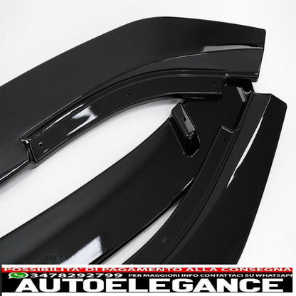 Front Bumper Lip Extension Spoiler Fit For VW Golf VI 6 MK6 (2009-2013) GTI Design Piano Black